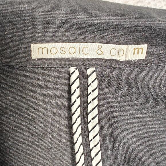 Mosaic & Co Black One Button Blazer Jacket Women’s Size M - Picture 6 of 9